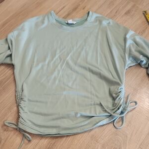 Athleta Light Mint Side-Ruched Pullover